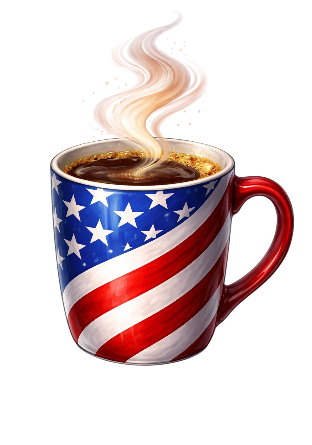 Patriot Coffee Mug Earrings | FW121A