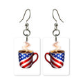 Patriot Coffee Mug Earrings | FW121A