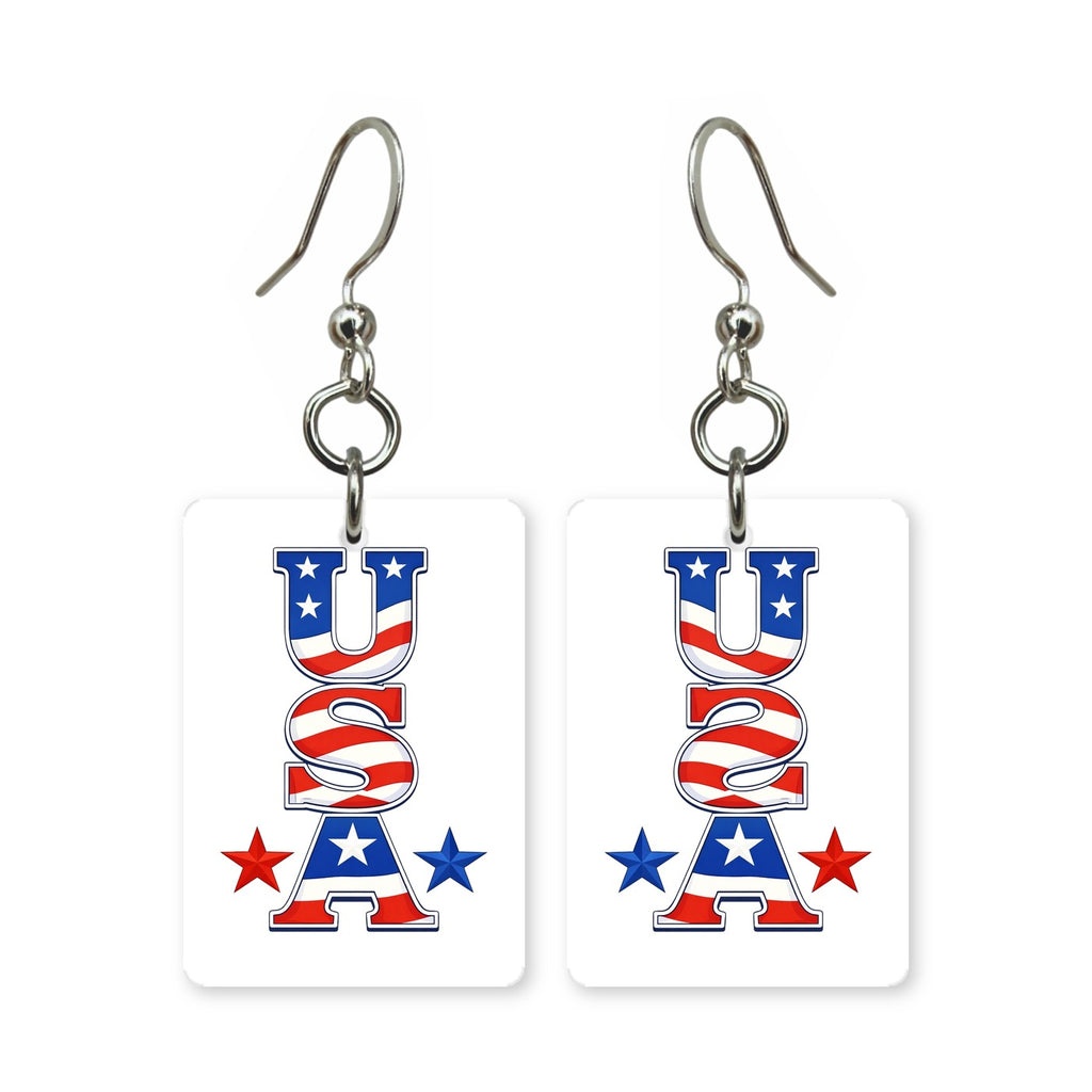 USA Letters Earrings | FW121F