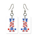 USA Letters Earrings | FW121F