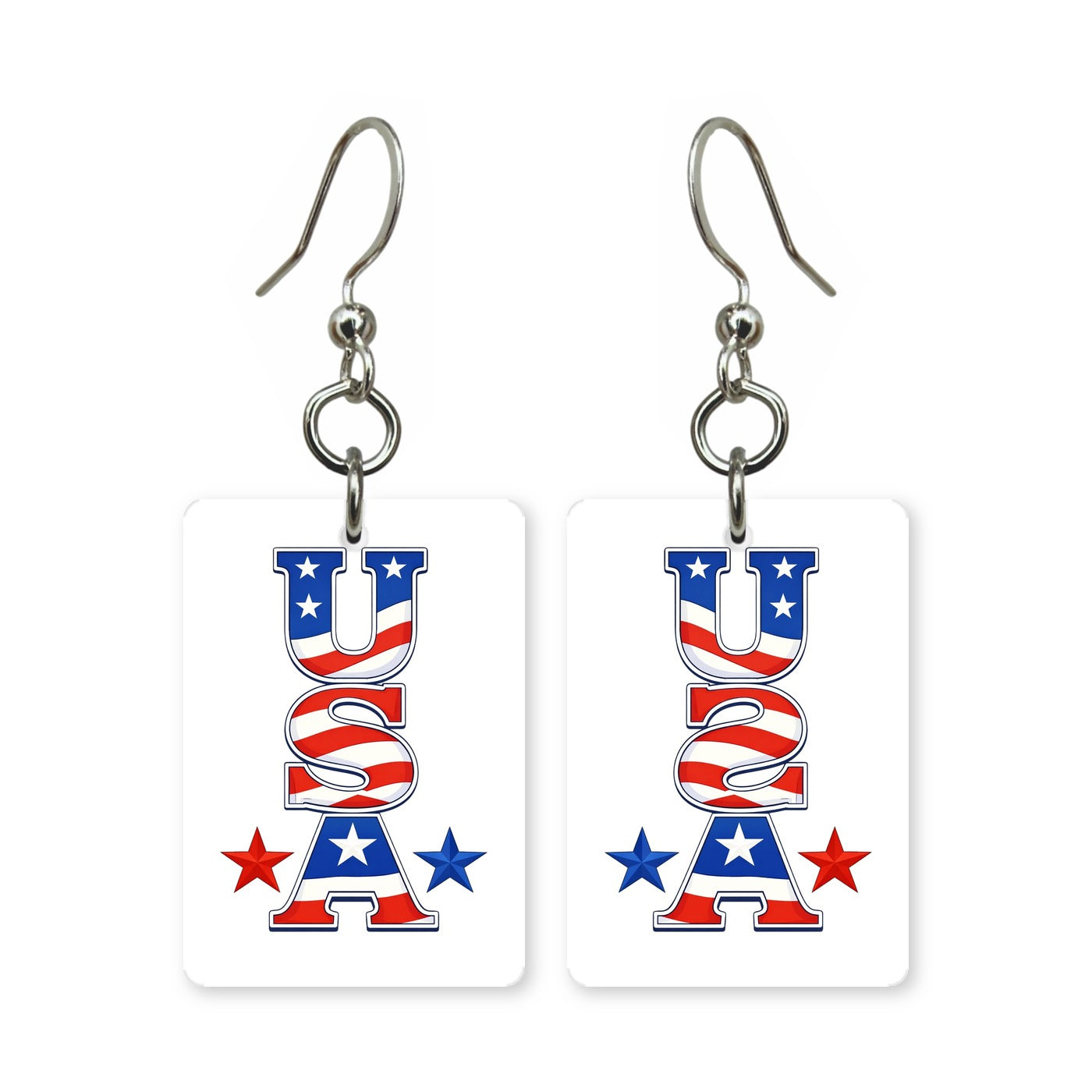 USA Letters Earrings | FW121F