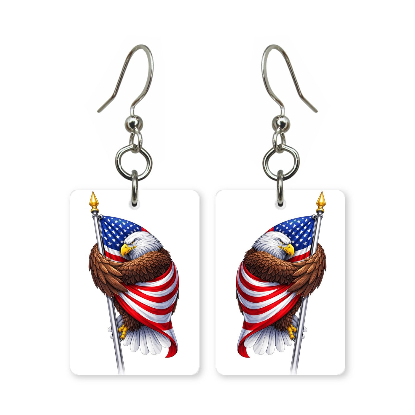 Eagle And Flag Earrings | FW121H