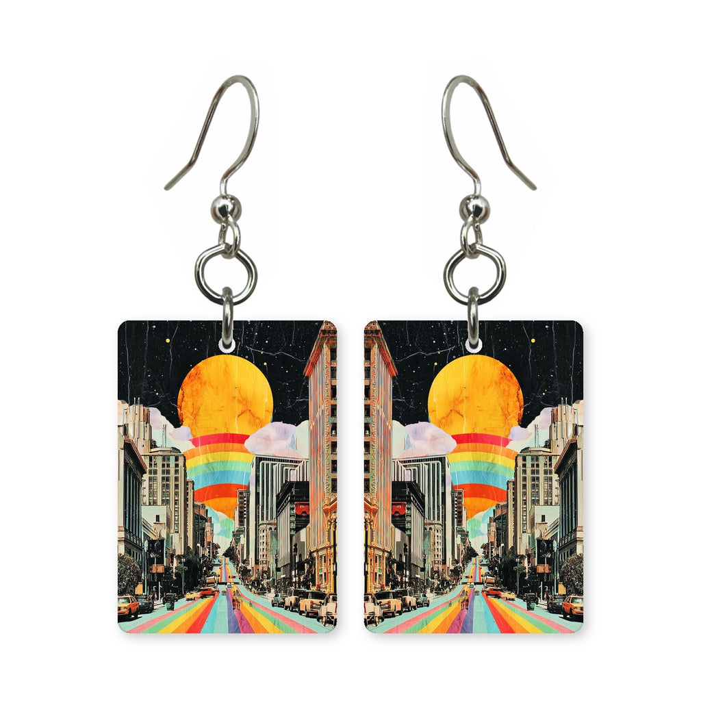 Rainbow City Street Earrings | FW122A