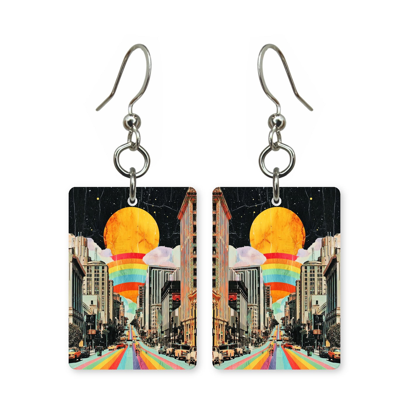 Rainbow City Street Earrings | FW122A