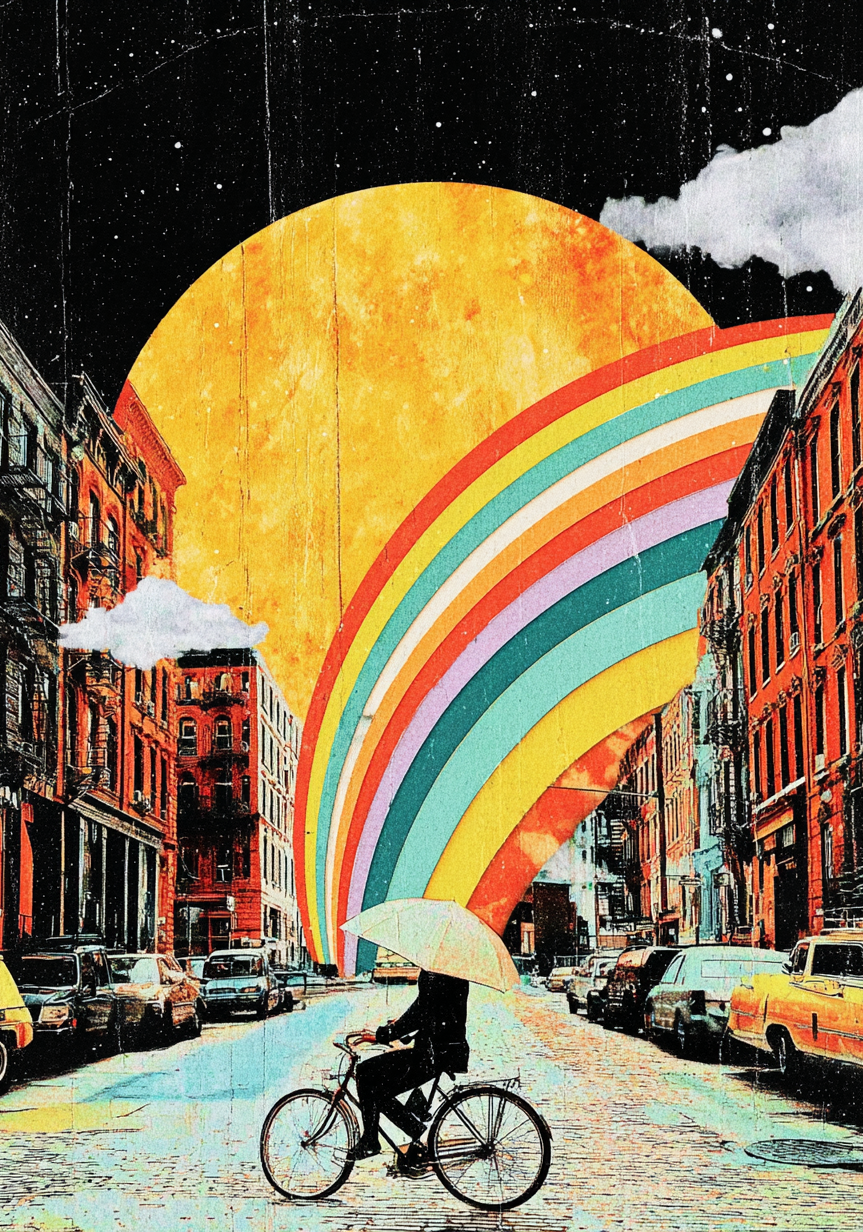 Rainbow Arc City Earrings | FW122E