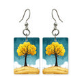 Golden Night Tree Earrings | FW123A