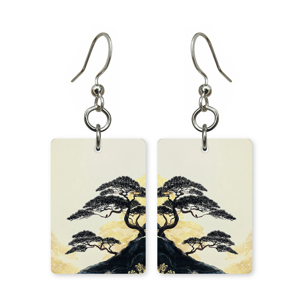 Ink Bonsai Earrings | FW123C