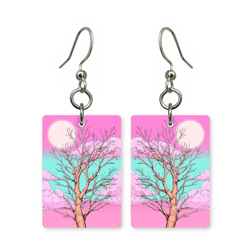 Blush Winter Tree Earrings | FW123D