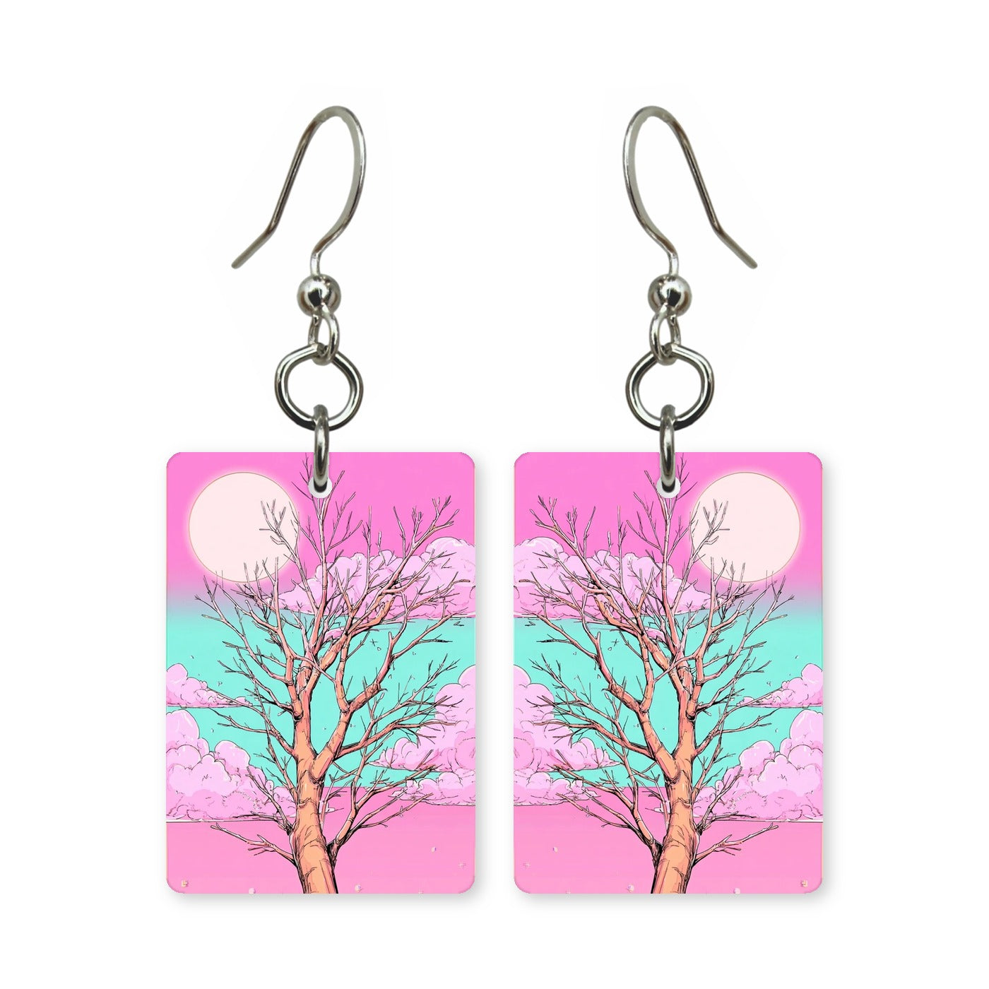 Blush Winter Tree Earrings | FW123D