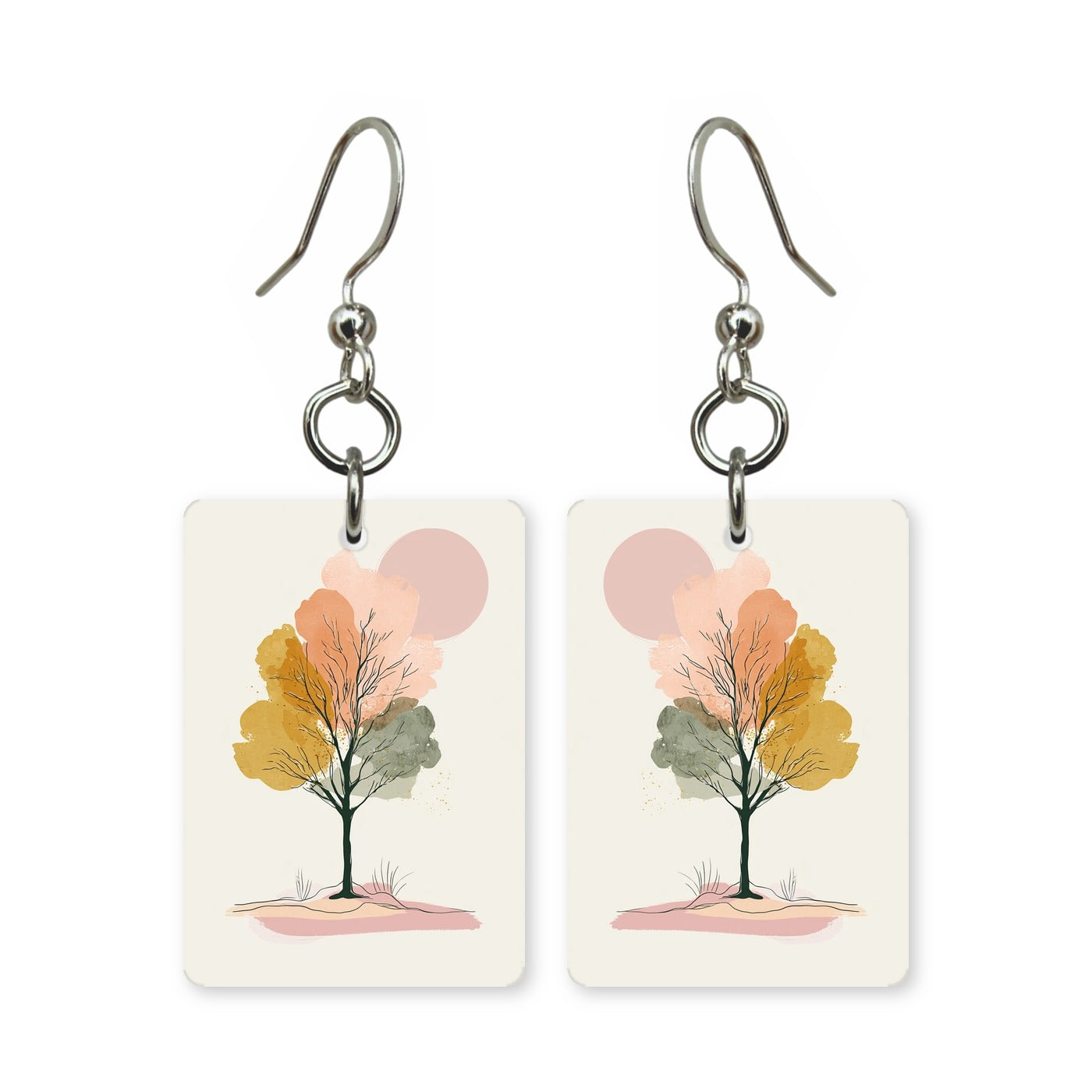 Soft Blush Tree Earrings | FW123F