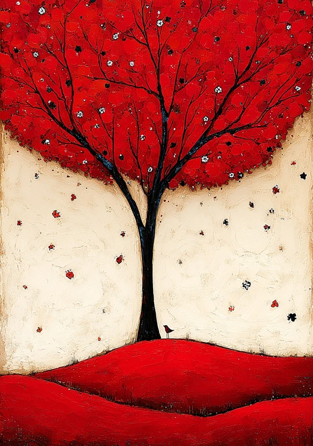 Scarlet Canopy Earrings | FW123I