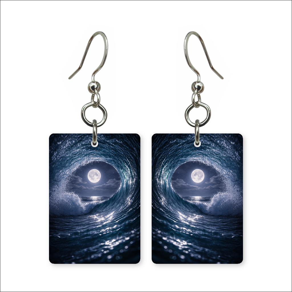 Moonlit Wave Earrings