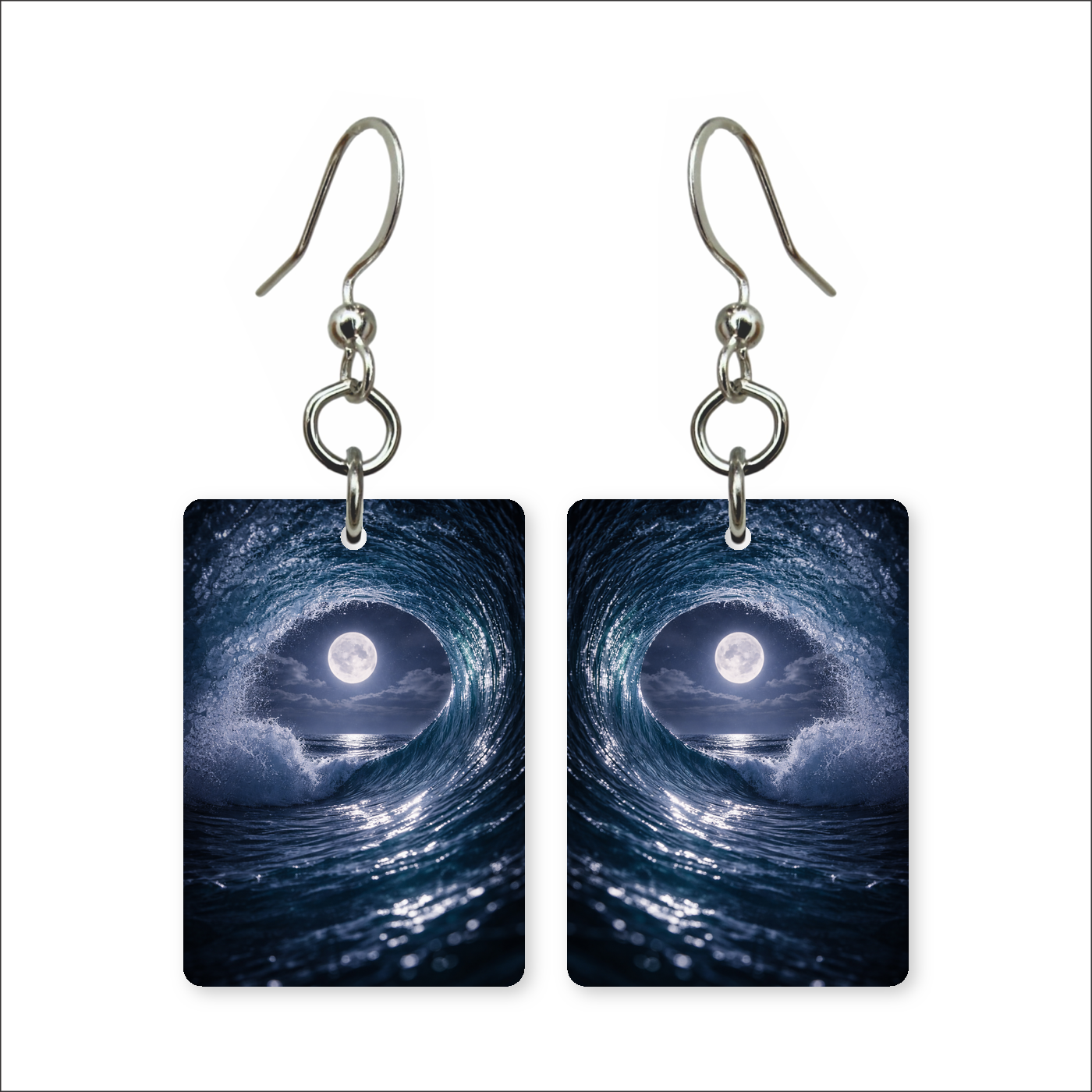 Moonlit Wave Earrings