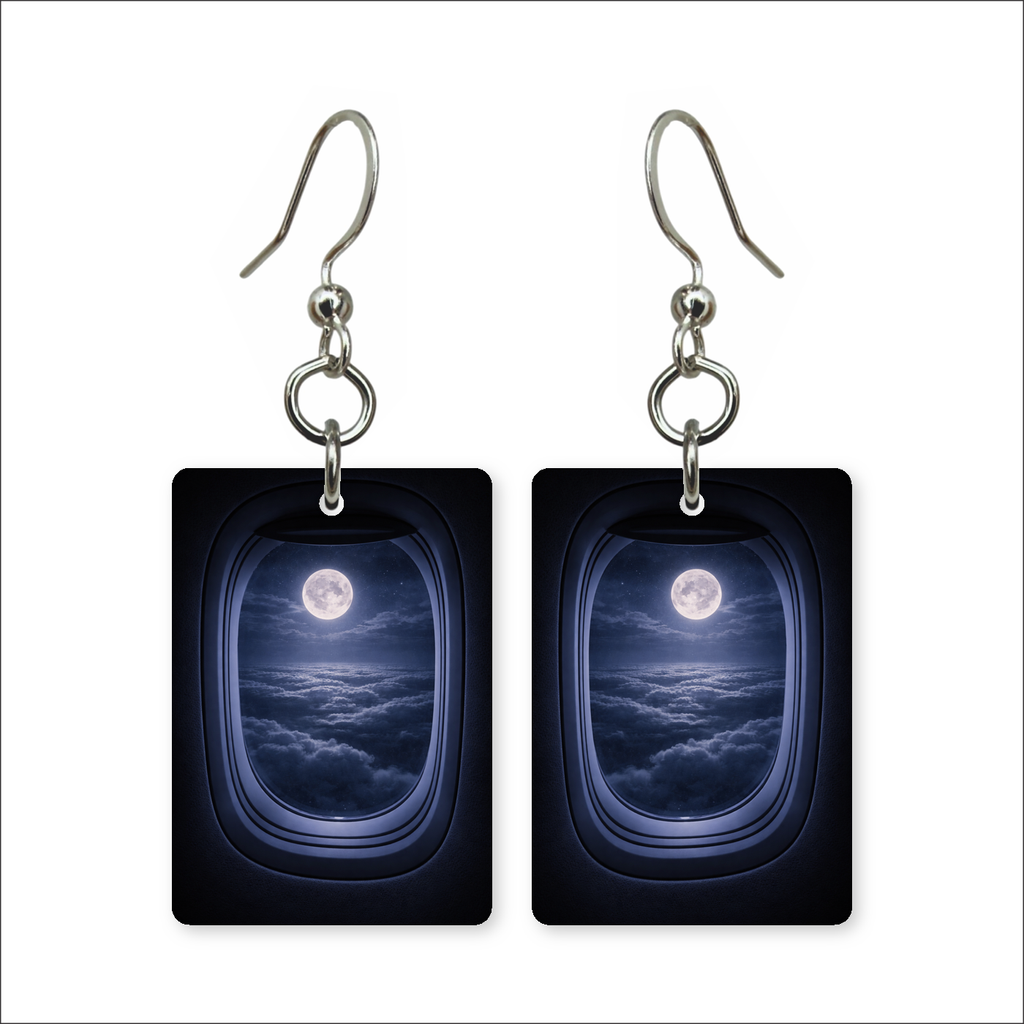Window Seat Moon Earrings