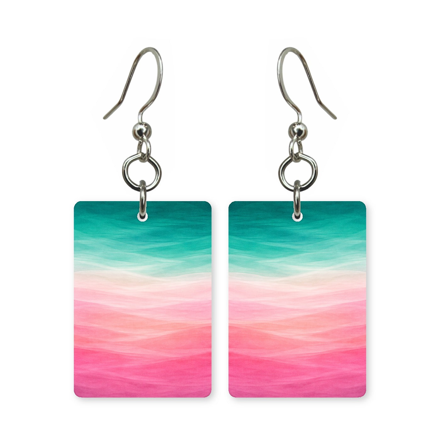 Rose Teal Horizon Earrings | FW125J