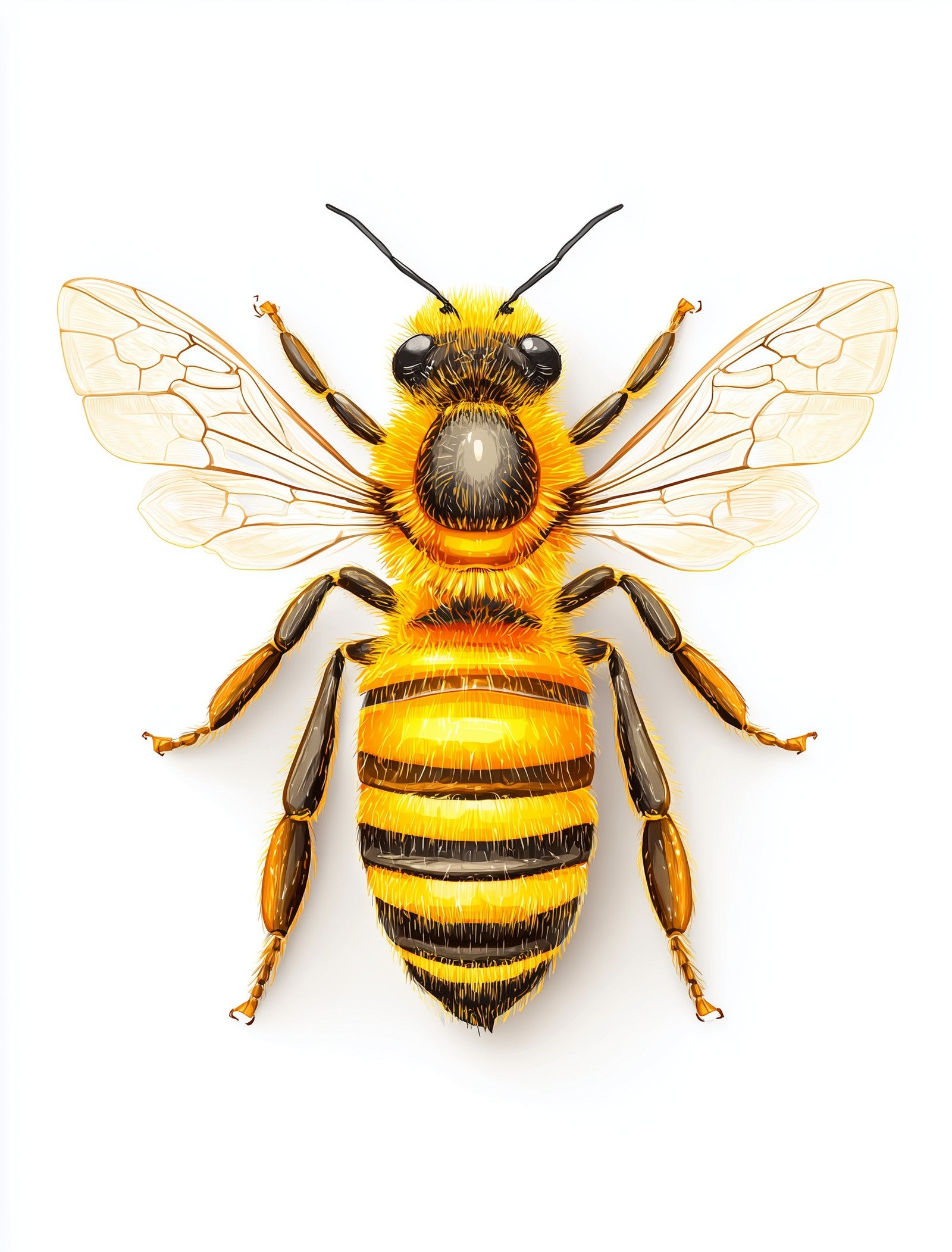 Golden Bee Specimen Earrings | FW128D