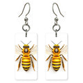 Golden Bee Specimen Earrings | FW128D
