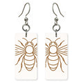 Line Drawn Bee Earrings | FW128E