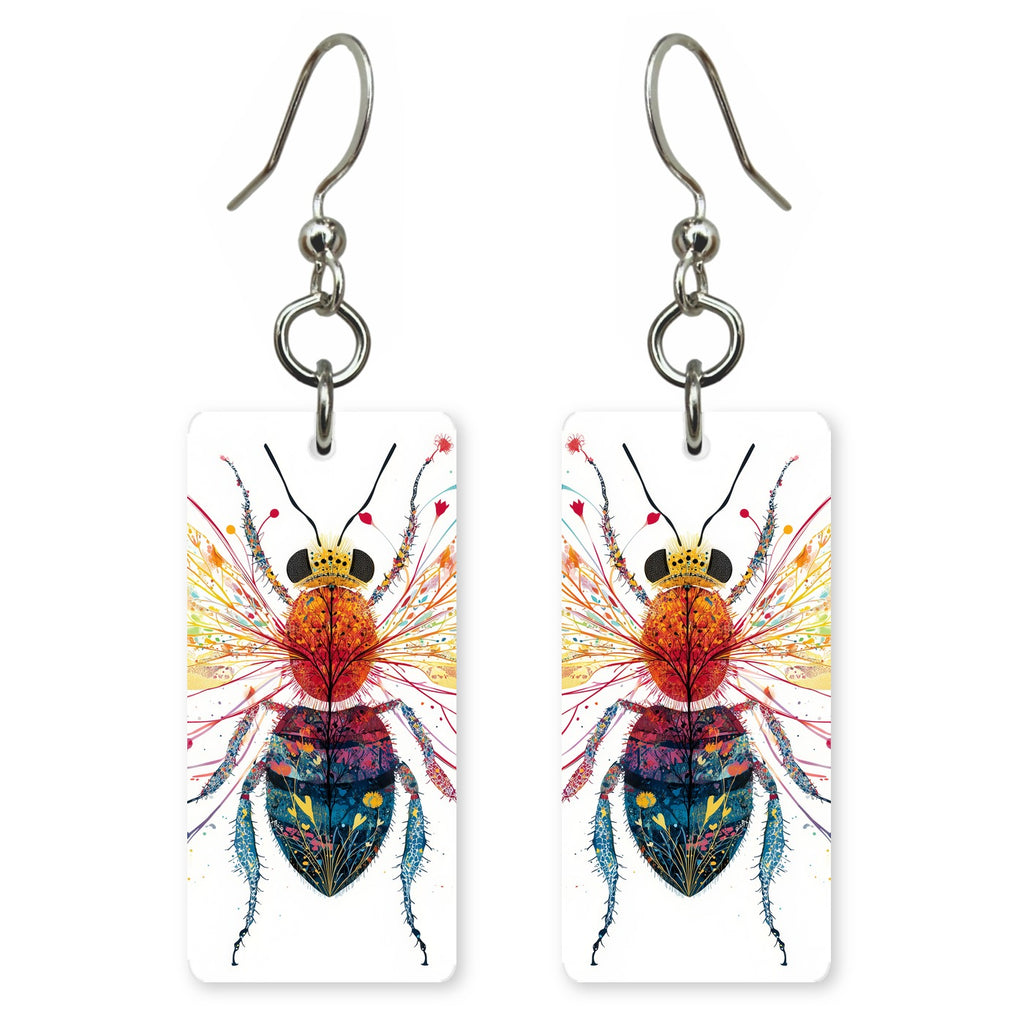 Jeweled Bee Earrings | FW128F