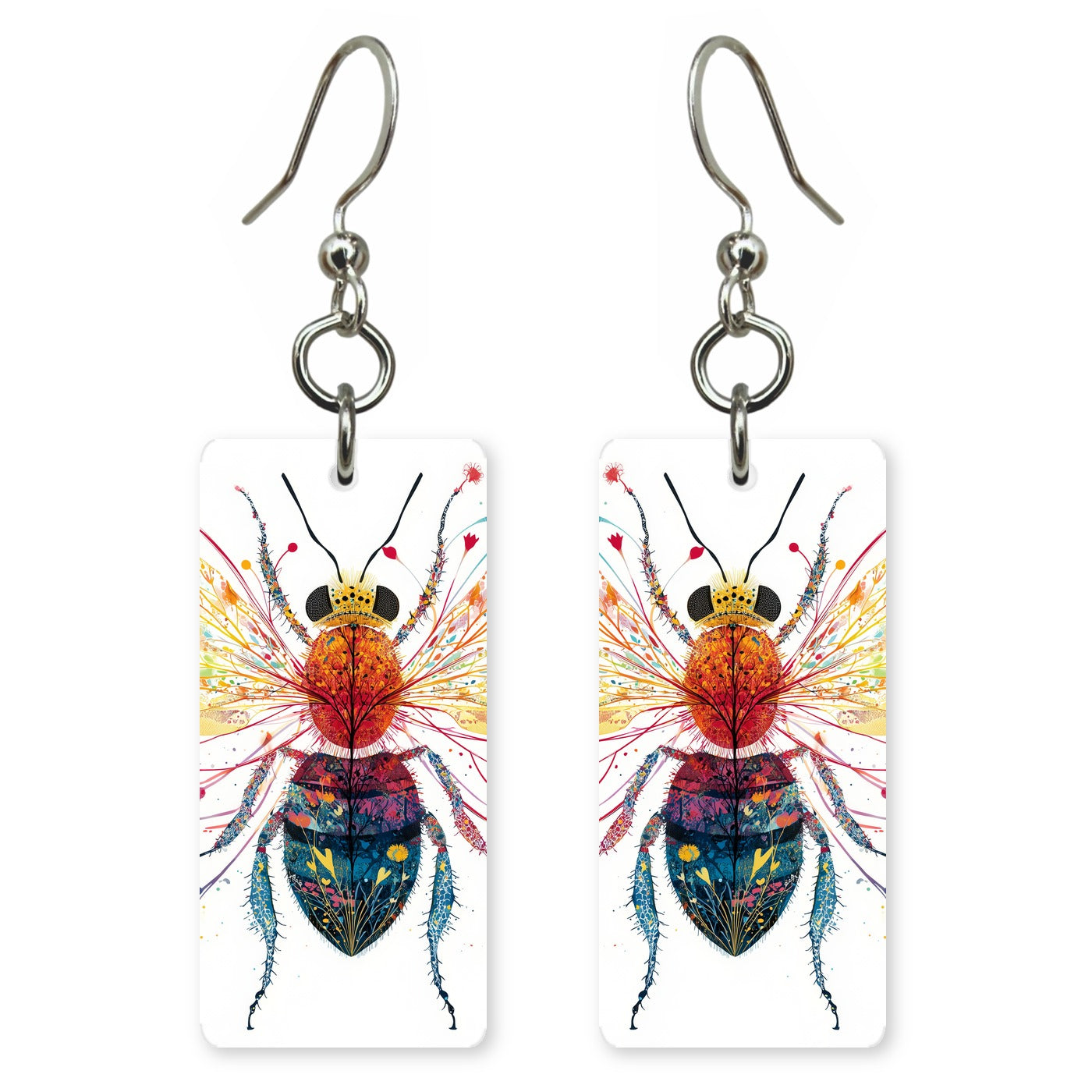 Jeweled Bee Earrings | FW128F