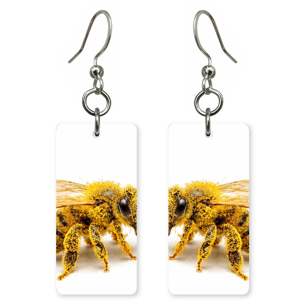 Pollen Dusted Bee Earrings | FW128G