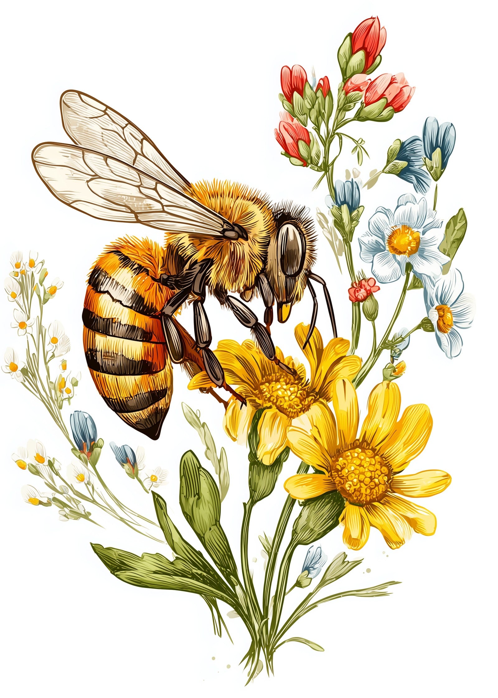 Wildflower Bee Earrings | FW128J