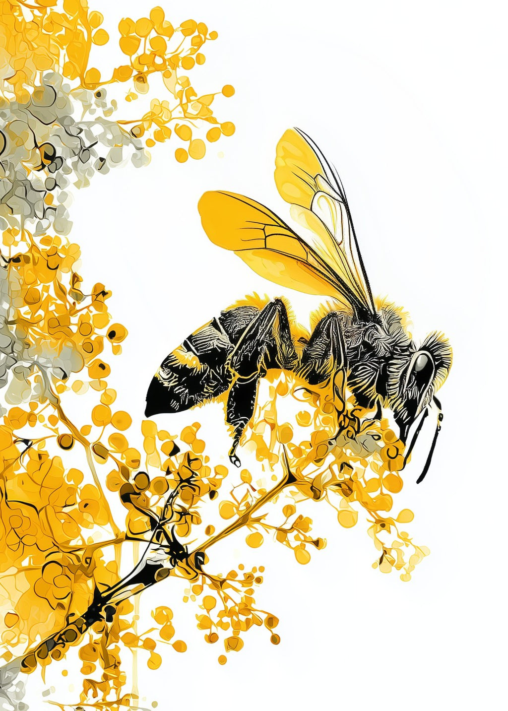 Mimosa Bee Earrings | FW128K