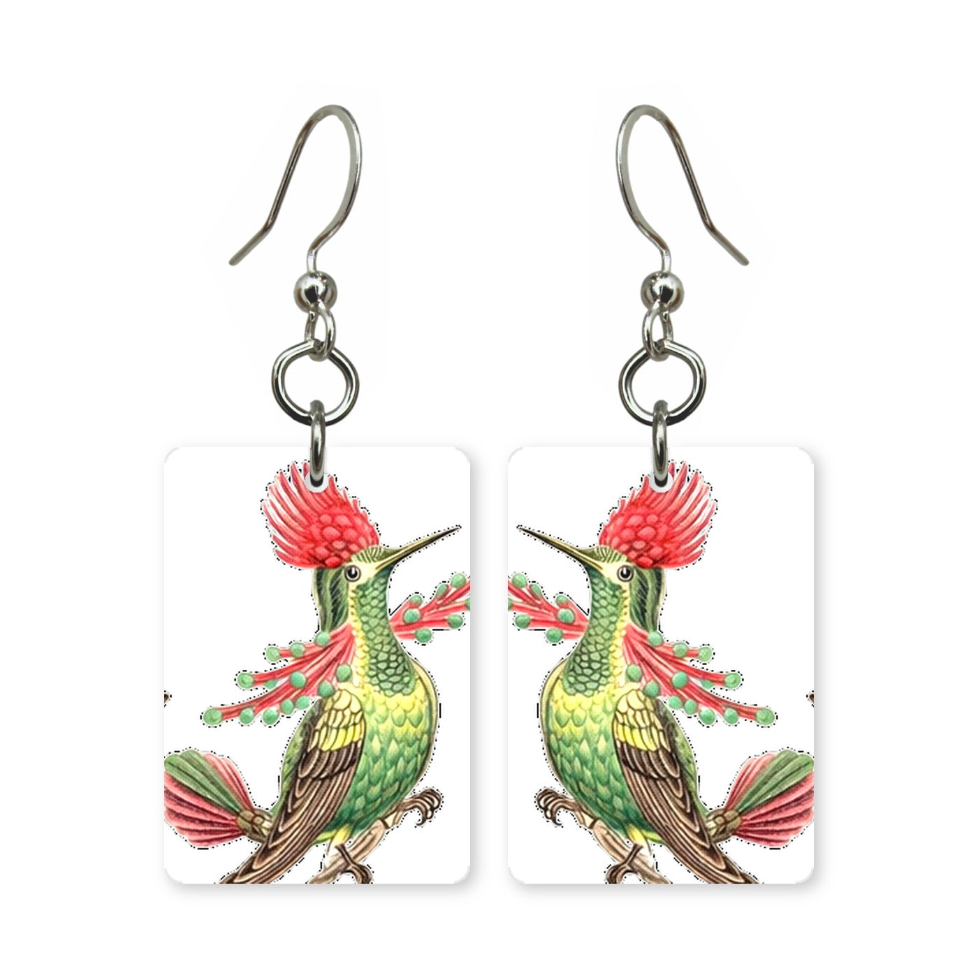 Crested Hummingbird Earrings | FWP129B