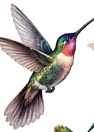 Amethyst Hummingbird Earrings | FWP129C