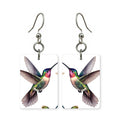 Amethyst Hummingbird Earrings | FWP129C