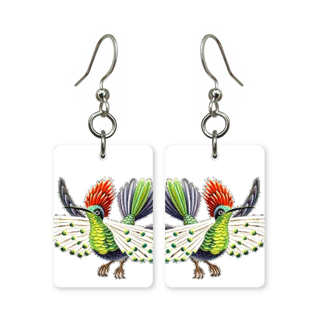 Fantail Hummingbird Earrings | FWP129D