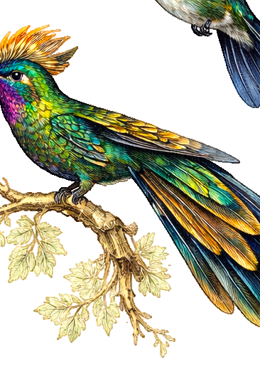 Emerald Hummingbird Earrings