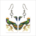 Emerald Hummingbird Earrings