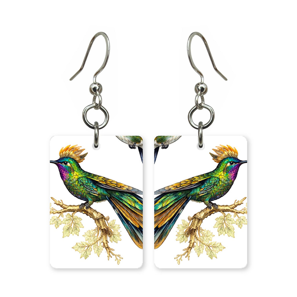 Emerald Hummingbird Earrings | FWP129G