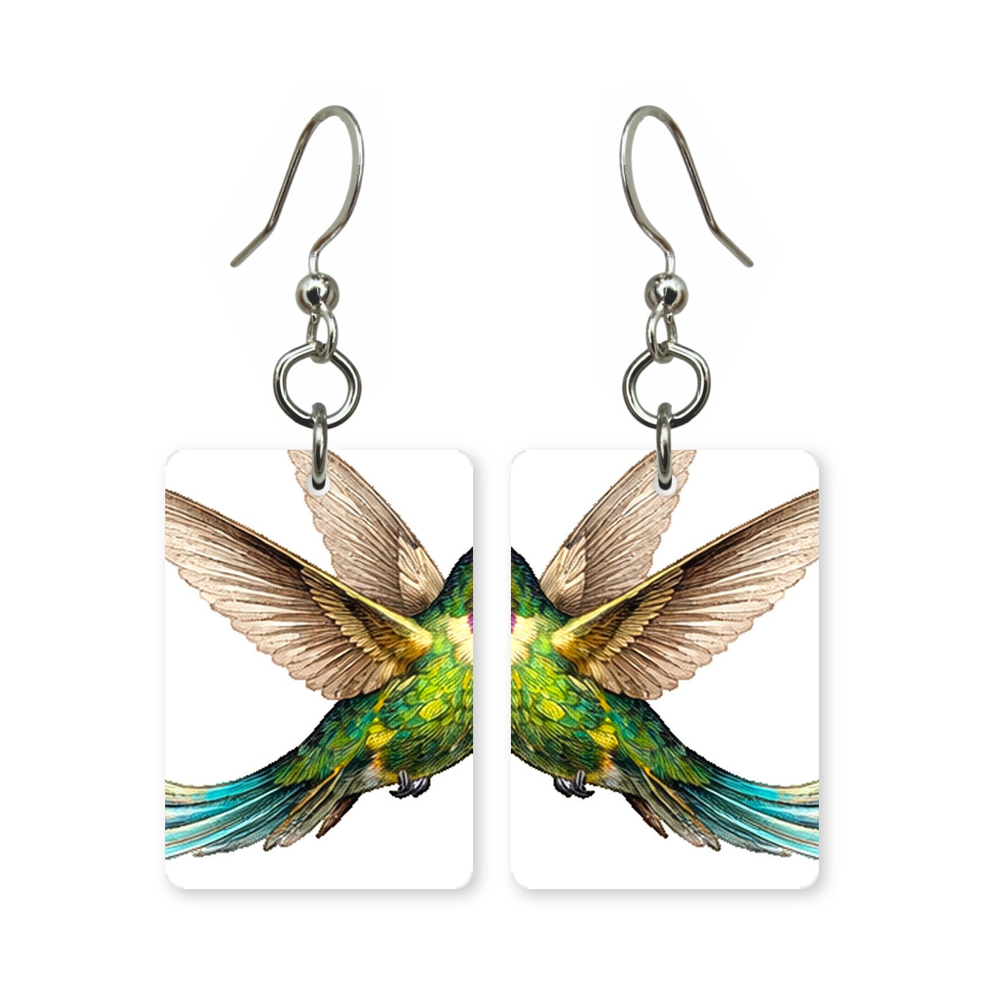 Violet Hummingbird Earrings | FWP129I