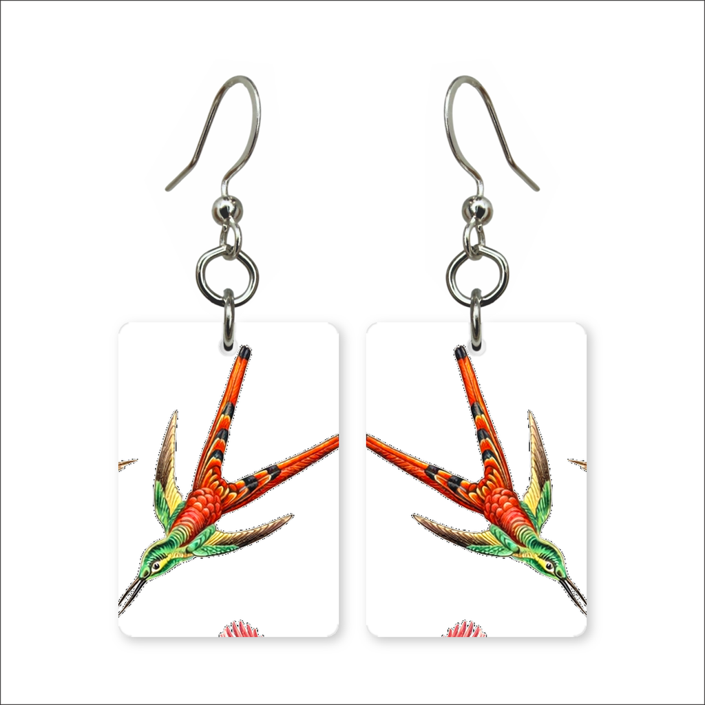 Diving Hummingbird Earrings