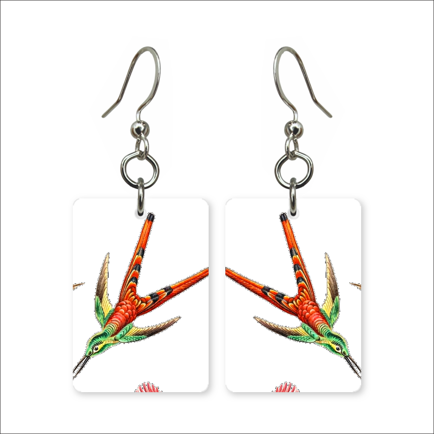 Diving Hummingbird Earrings