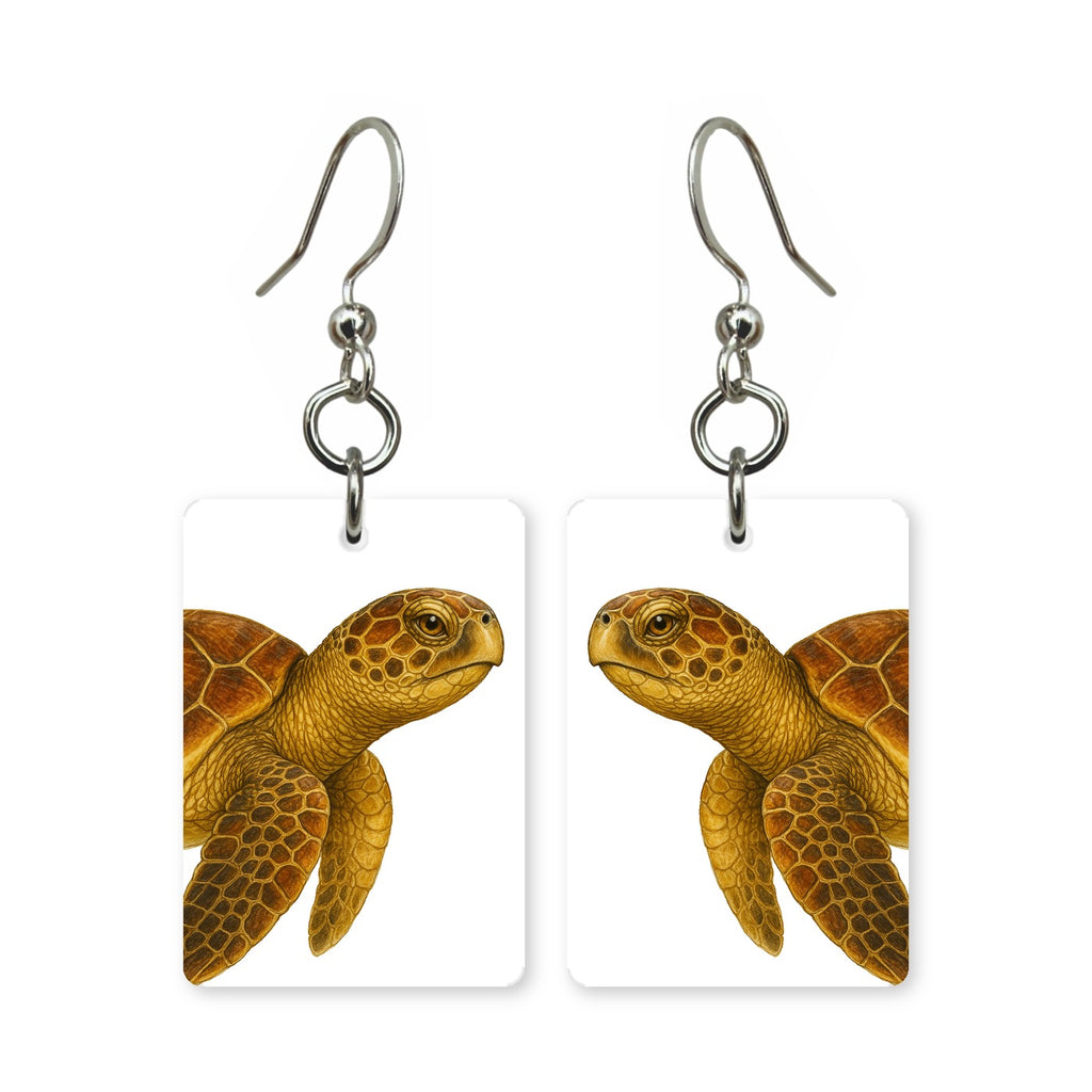 Golden Sea Turtle Earrings | FW12A