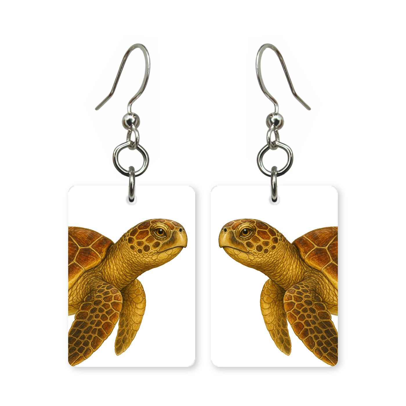 Golden Sea Turtle Earrings | FW12A