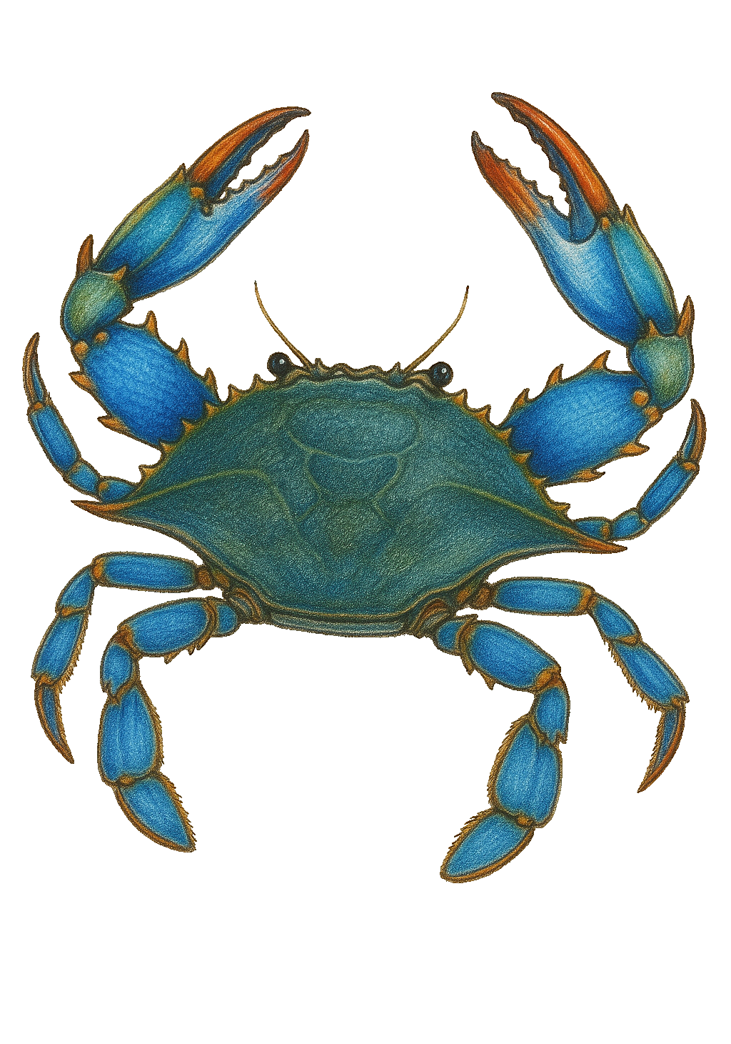 Blue Crab Earrings | FW12F