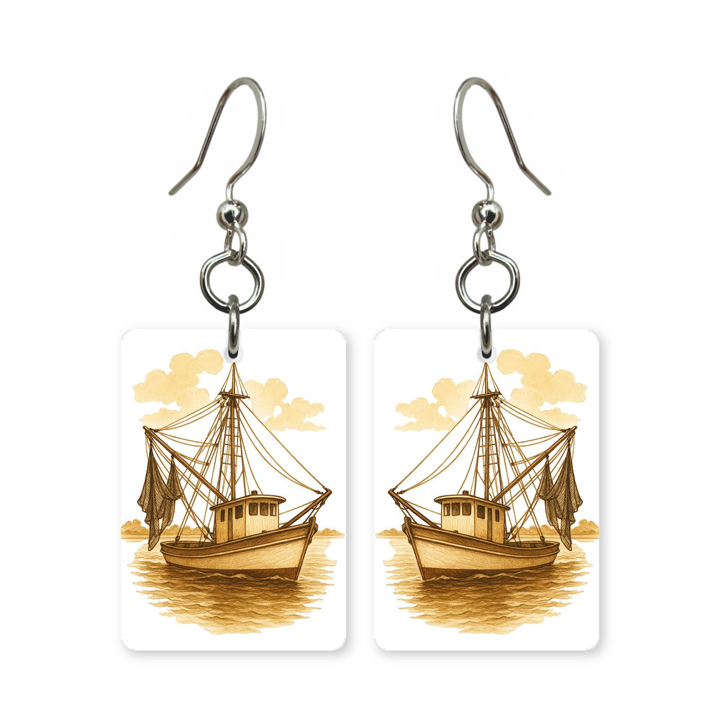 Shrimp Boat Earrings | FW12I