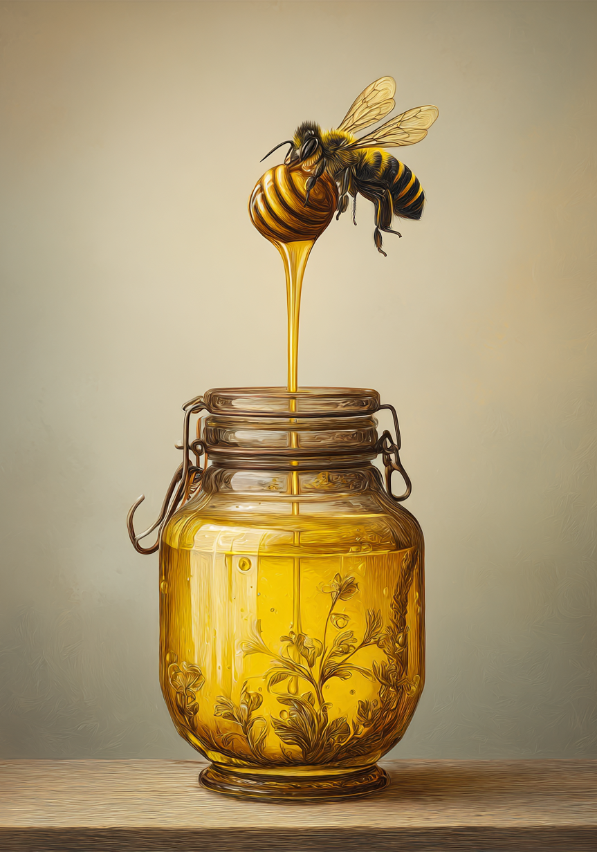 Honey Dipper Jar Earrings