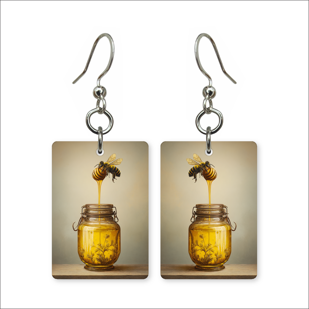 Honey Dipper Jar Earrings