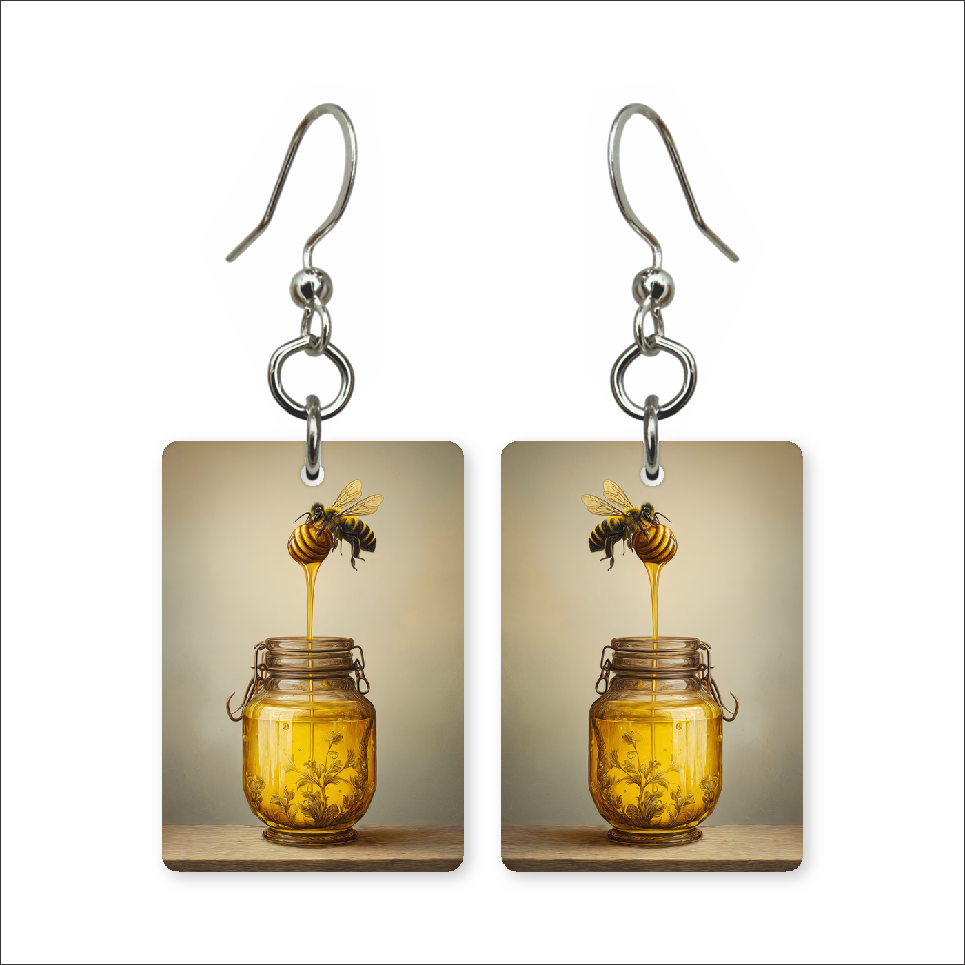 Honey Dipper Jar Earrings