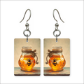 Bee in Amber Earrings