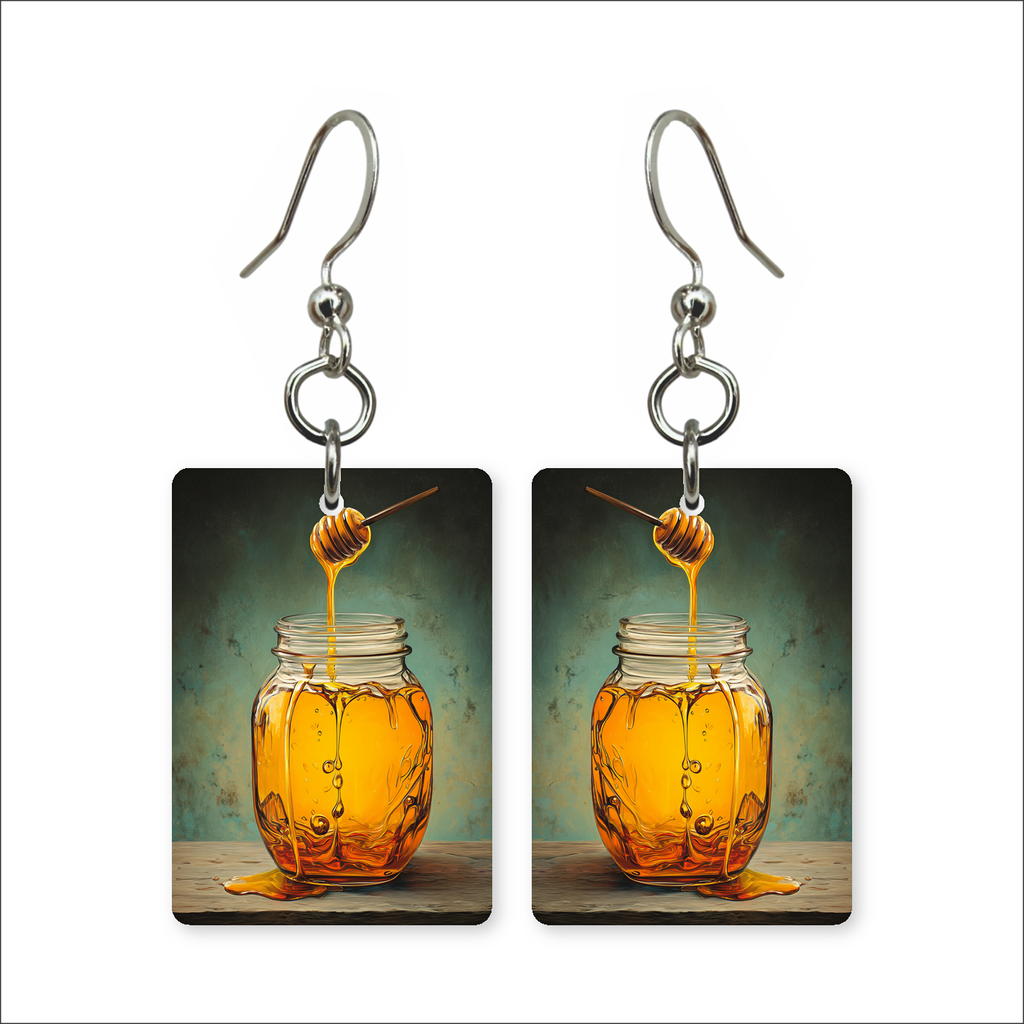 Golden Honey Drizzle Earrings