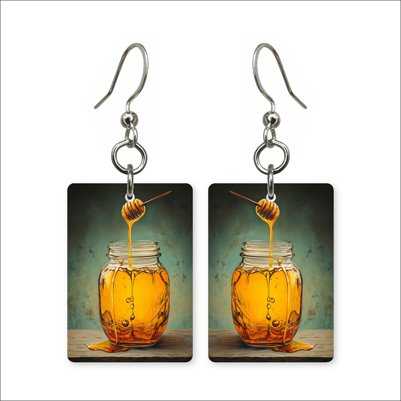 Golden Honey Drizzle Earrings