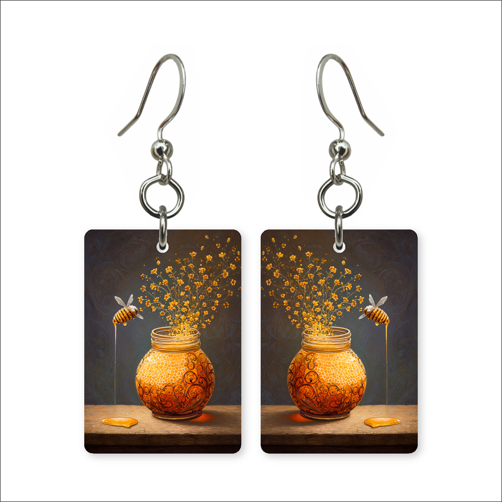 Honeycomb Vase Earrings