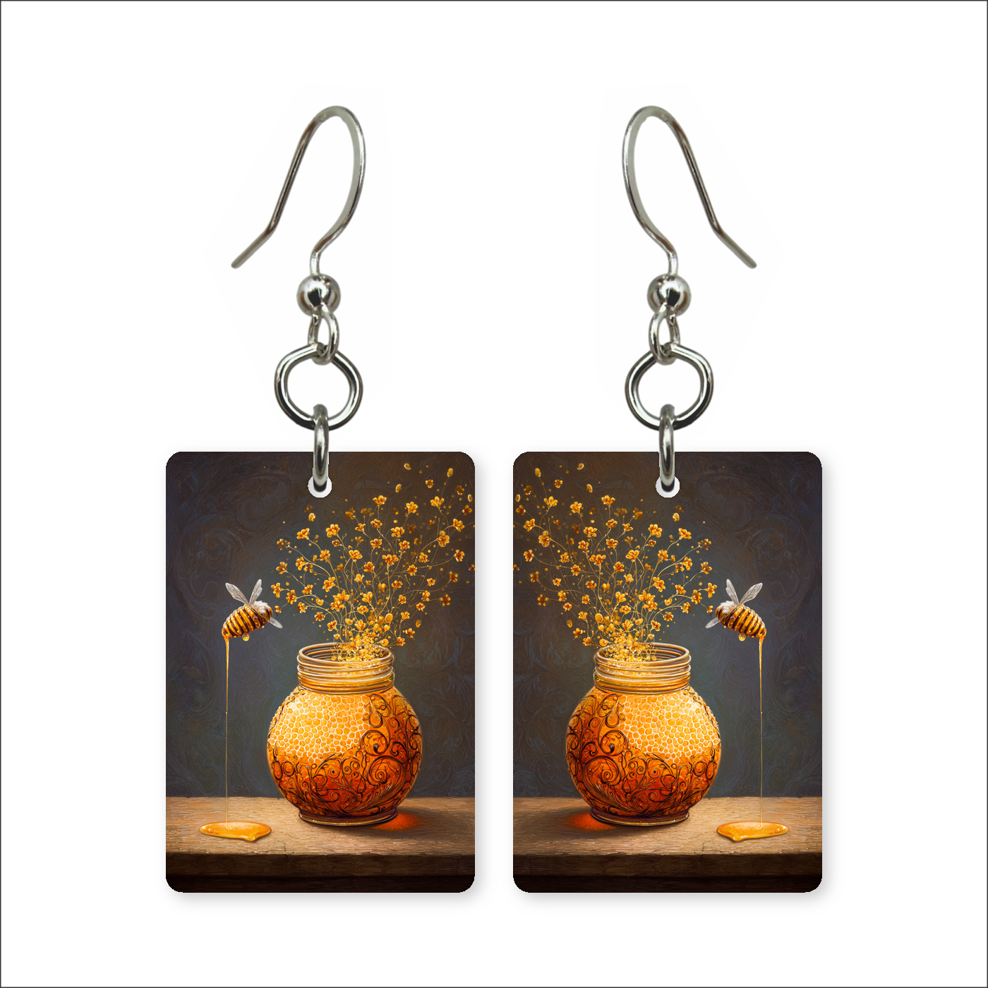 Honeycomb Vase Earrings