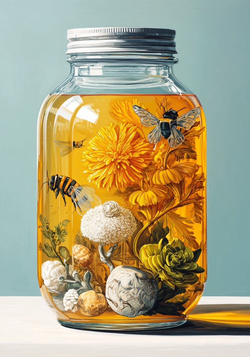 Flowering Honey Jar Earrings